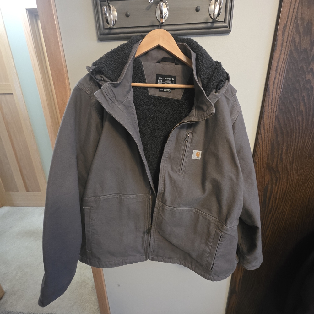 Carhartt Women's Plus Size Dark Gray Utility Hooded Jacket